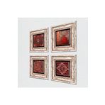 Pinecone Stone Desen, Nar Taş Duvar Tablosu - Çerçeveli Taş Tablo - Dekoratif Duvar Sanatı - Modern Ev ve Ofis Duvar Dekoru T4-1478