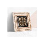 Pinecone Stone Desen Taş Duvar Tablosu - Çerçeveli Taş Tablo - Dekoratif Duvar Sanatı - Modern Ev ve Ofis Duvar Dekoru K1-101