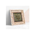 Pinecone Stone Desen Taş Duvar Tablosu - Çerçeveli Taş Tablo - Dekoratif Duvar Sanatı - Modern Ev ve Ofis Duvar Dekoru K1-52