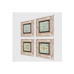 Pinecone Stone Desen Taş Duvar Tablosu - Çerçeveli Taş Tablo - Dekoratif Duvar Sanatı - Modern Ev ve Ofis Duvar Dekoru K4-16