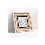 Pinecone Stone Etnik Desen Taş Duvar Tablosu - Çerçeveli Taş Tablo - Dekoratif Duvar Sanatı - Modern Ev ve Ofis Duvar Dekoru K1-376