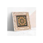 Pinecone Stone Etnik Desen Taş Duvar Tablosu - Çerçeveli Taş Tablo - Dekoratif Duvar Sanatı - Modern Ev ve Ofis Duvar Dekoru T1-369