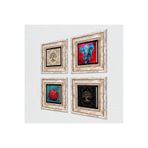 Pinecone Stone Fil, Hayat Ağacı, Nar Taş Duvar Tablosu - Çerçeveli Taş Tablo - Dekoratif Duvar Sanatı - Modern Ev ve Ofis Duvar Dekoru T4-851