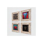 Pinecone Stone Fil, Yaşam Çiçeği, Hayat Ağacı, Nar Taş Duvar Tablosu - Çerçeveli Taş Tablo - Dekoratif Duvar Sanatı - Modern Ev ve Ofis Duvar Dekoru T4-852