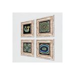 Pinecone Stone Hayat Ağacı, Mandala, Nazar, Şahmeran Taş Duvar Tablosu - Çerçeveli Taş Tablo - Dekoratif Duvar Sanatı - Modern Ev ve Ofis Duvar Dekoru K4-1030