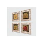 Pinecone Stone Hiç, Nazar Duası, Esma'ül Hüsna, Bereket Duası Taş Duvar Tablosu - Çerçeveli Taş Tablo - Dekoratif Duvar Sanatı - Modern Ev ve Ofis Duvar Dekoru T4-1380