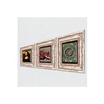 Pinecone Stone Mandala, Leonardo da Vinci Mona Lisa, Nar Taş Duvar Tablosu - Çerçeveli Taş Tablo - Dekoratif Duvar Sanatı - Modern Ev ve Ofis Duvar Dekoru T3-1437