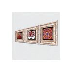 Pinecone Stone Mandala, Nar, Nar Ağacı Taş Duvar Tablosu - Çerçeveli Taş Tablo - Dekoratif Duvar Sanatı - Modern Ev ve Ofis Duvar Dekoru T3-389