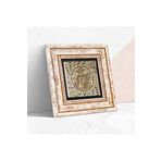 Pinecone Stone Mozaik Serisi Taş Duvar Tablosu - Çerçeveli Taş Tablo - Dekoratif Duvar Sanatı - Modern Ev ve Ofis Duvar Dekoru T1-72