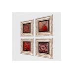 Pinecone Stone Nar, Desen, Badem Ağacı Taş Duvar Tablosu - Çerçeveli Taş Tablo - Dekoratif Duvar Sanatı - Modern Ev ve Ofis Duvar Dekoru K4-04