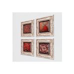 Pinecone Stone Nar, Desen, Badem Ağacı Taş Duvar Tablosu - Çerçeveli Taş Tablo - Dekoratif Duvar Sanatı - Modern Ev ve Ofis Duvar Dekoru T4-04