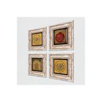 Pinecone Stone Nas Suresi, Felak Suresi, Ayet-el Kürsi, Bereket Duası Taş Duvar Tablosu - Çerçeveli Taş Tablo - Dekoratif Duvar Sanatı - Modern Ev ve Ofis Duvar Dekoru K4-1029