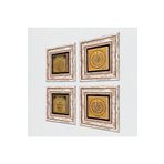 Pinecone Stone Nas Suresi, Felak Suresi, Nazar Duası, Bereket Duası Taş Duvar Tablosu - Çerçeveli Taş Tablo - Dekoratif Duvar Sanatı - Modern Ev ve Ofis Duvar Dekoru K4-711