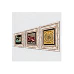 Pinecone Stone Nas Suresi, Şahmeran, Nar Taş Duvar Tablosu - Çerçeveli Taş Tablo - Dekoratif Duvar Sanatı - Modern Ev ve Ofis Duvar Dekoru K3-1022