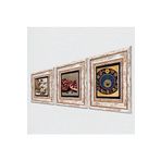 Pinecone Stone Nazar Boncuğu, Kelebekli Çiçek, Nar Taş Duvar Tablosu - Çerçeveli Taş Tablo - Dekoratif Duvar Sanatı - Modern Ev ve Ofis Duvar Dekoru K3-1088