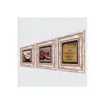 Pinecone Stone Nazar Duası, Kelebekli Çiçek, Nar Taş Duvar Tablosu - Çerçeveli Taş Tablo - Dekoratif Duvar Sanatı - Modern Ev ve Ofis Duvar Dekoru T3-1230