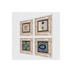 Pinecone Stone Nazar, Ebru Sanatı, Hayat Ağacı Taş Duvar Tablosu - Çerçeveli Taş Tablo - Dekoratif Duvar Sanatı - Modern Ev ve Ofis Duvar Dekoru K4-1032