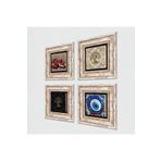 Pinecone Stone Nazar, Hayat Ağacı, Nar Taş Duvar Tablosu - Çerçeveli Taş Tablo - Dekoratif Duvar Sanatı - Modern Ev ve Ofis Duvar Dekoru T4-1550
