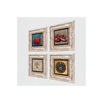 Pinecone Stone Nazar, Hayat Ağacı, Nar Taş Duvar Tablosu - Çerçeveli Taş Tablo - Dekoratif Duvar Sanatı - Modern Ev ve Ofis Duvar Dekoru T4-653