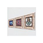 Pinecone Stone Nazar, Mandala, Fatma Ana Eli (Hamsa) Taş Duvar Tablosu - Çerçeveli Taş Tablo - Dekoratif Duvar Sanatı - Modern Ev ve Ofis Duvar Dekoru T3-1986