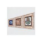 Pinecone Stone Nazar, Mandala, Fatma Ana Eli (Hamsa) Taş Duvar Tablosu - Çerçeveli Taş Tablo - Dekoratif Duvar Sanatı - Modern Ev ve Ofis Duvar Dekoru T3-1996