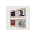 Pinecone Stone Nazar, Mandala, Hayat Ağacı, Fil Taş Duvar Tablosu - Çerçeveli Taş Tablo - Dekoratif Duvar Sanatı - Modern Ev ve Ofis Duvar Dekoru T4-1165