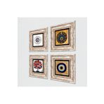 Pinecone Stone Nazar, Nar Ağacı Taş Duvar Tablosu - Çerçeveli Taş Tablo - Dekoratif Duvar Sanatı - Modern Ev ve Ofis Duvar Dekoru K4-1803