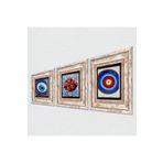 Pinecone Stone Nazar, Nar Taş Duvar Tablosu - Çerçeveli Taş Tablo - Dekoratif Duvar Sanatı - Modern Ev ve Ofis Duvar Dekoru T3-1960