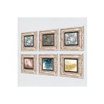 Pinecone Stone Soyut Sanat, Desen Taş Duvar Tablosu - Çerçeveli Taş Tablo - Dekoratif Duvar Sanatı - Modern Ev ve Ofis Duvar Dekoru K6-101