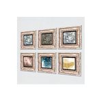 Pinecone Stone Soyut Sanat, Desen Taş Duvar Tablosu - Çerçeveli Taş Tablo - Dekoratif Duvar Sanatı - Modern Ev ve Ofis Duvar Dekoru T6-101