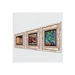Pinecone Stone Van Gogh İrisler, İki Müzisyen Kız Tablosu, Nar Taş Duvar Tablosu - Çerçeveli Taş Tablo - Dekoratif Duvar Sanatı - Modern Ev ve Ofis Duvar Dekoru T3-1471