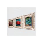 Pinecone Stone Van Gogh İrisler, Nar Taş Duvar Tablosu - Çerçeveli Taş Tablo - Dekoratif Duvar Sanatı - Modern Ev ve Ofis Duvar Dekoru K3-795