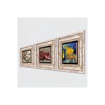 Pinecone Stone Van Gogh Kafe Terasta Gece, Kelebekli Çiçek, Nar Taş Duvar Tablosu - Çerçeveli Taş Tablo - Dekoratif Duvar Sanatı - Modern Ev ve Ofis Duvar Dekoru T3-1116