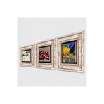 Pinecone Stone Van Gogh Kafe Terasta Gece, Leonardo da Vinci At Heykeli, Nar Taş Duvar Tablosu - Çerçeveli Taş Tablo - Dekoratif Duvar Sanatı - Modern Ev ve Ofis Duvar Dekoru K3-1342