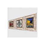 Pinecone Stone Van Gogh Kafe Terasta Gece, Nar, Fatma Ana Eli (Hamsa) Taş Duvar Tablosu - Çerçeveli Taş Tablo - Dekoratif Duvar Sanatı - Modern Ev ve Ofis Duvar Dekoru T3-773