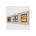 Pinecone Stone Van Gogh On İki Ayçiçekli Vazo, Nar, Fatma Ana Eli (Hamsa) Taş Duvar Tablosu - Çerçeveli Taş Tablo - Dekoratif Duvar Sanatı - Modern Ev ve Ofis Duvar Dekoru K3-771
