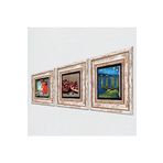 Pinecone Stone Van Gogh Ren Nehri’nde Yıldızlı Bir Gece, Kaplumbağa Terbiyecisi, Nar Taş Duvar Tablosu - Çerçeveli Taş Tablo - Dekoratif Duvar Sanatı - Modern Ev ve Ofis Duvar Dekoru T3-1577