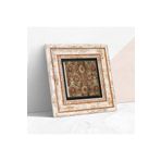 Pinecone Stone Vintage Desen Taş Duvar Tablosu - Çerçeveli Taş Tablo - Dekoratif Duvar Sanatı - Modern Ev ve Ofis Duvar Dekoru K1-100