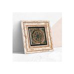 Pinecone Stone Vintage Desen Taş Duvar Tablosu - Çerçeveli Taş Tablo - Dekoratif Duvar Sanatı - Modern Ev ve Ofis Duvar Dekoru T1-104