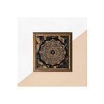 Pinecone Wall Art Sri Yantra Taş Duvar Tablosu Ahşap Çerçeveli Duvar Dekoru