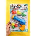 Ping Pong Shooting 17X28 cm Kutusunda Top Fırlatan Hedef Ördekli Oyuncak Tabanca - Mavi