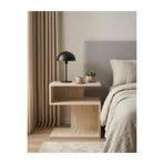 Pinhal Home Z-LİNE Traverten Dokulu Modern Yan Sehpa C Komidin Çok Amaçlı Dekoratif Raf