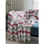 Pink & Blue Home Skoç Battaniye | Koltuk Şalı | Yatak Örtüsü (Gri|Beyaz)