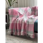 Pink & Blue Home Skoç Battaniye | Koltuk Şalı | Yatak Örtüsü (Pembe|Gri)