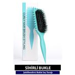 PİNK CODE SİHİRLİ BUKLE TARAĞI - BUKLE BELİRGİNLEŞTİRİCİ TARAK- KIVIRCIK SAÇ FIRÇA- MÜKEMMEL BUKLELER - YEŞİL