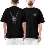 Pink Floyd Nick Mason Ön Arka Baskılı Siyah Oversize Tişört - XL
