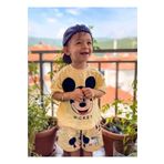 Pink Hippo Kids Mickey Mouse Baskı Desenli Çocuk Şort T-shirt Takım