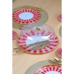 Pink Line Kapaklı Kek Fanus - Pasta Sunum Standı - 31 x 31 cm