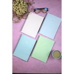 Pink notes 4’lü A5 Boy Spiralli Kareli Okul Defteri-Pastel Renkli 80 Yaprak 4’lü Kareli A5 Defter