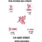 PİNK PANTHER OKUL ETİKETİ İSME ÖZEL